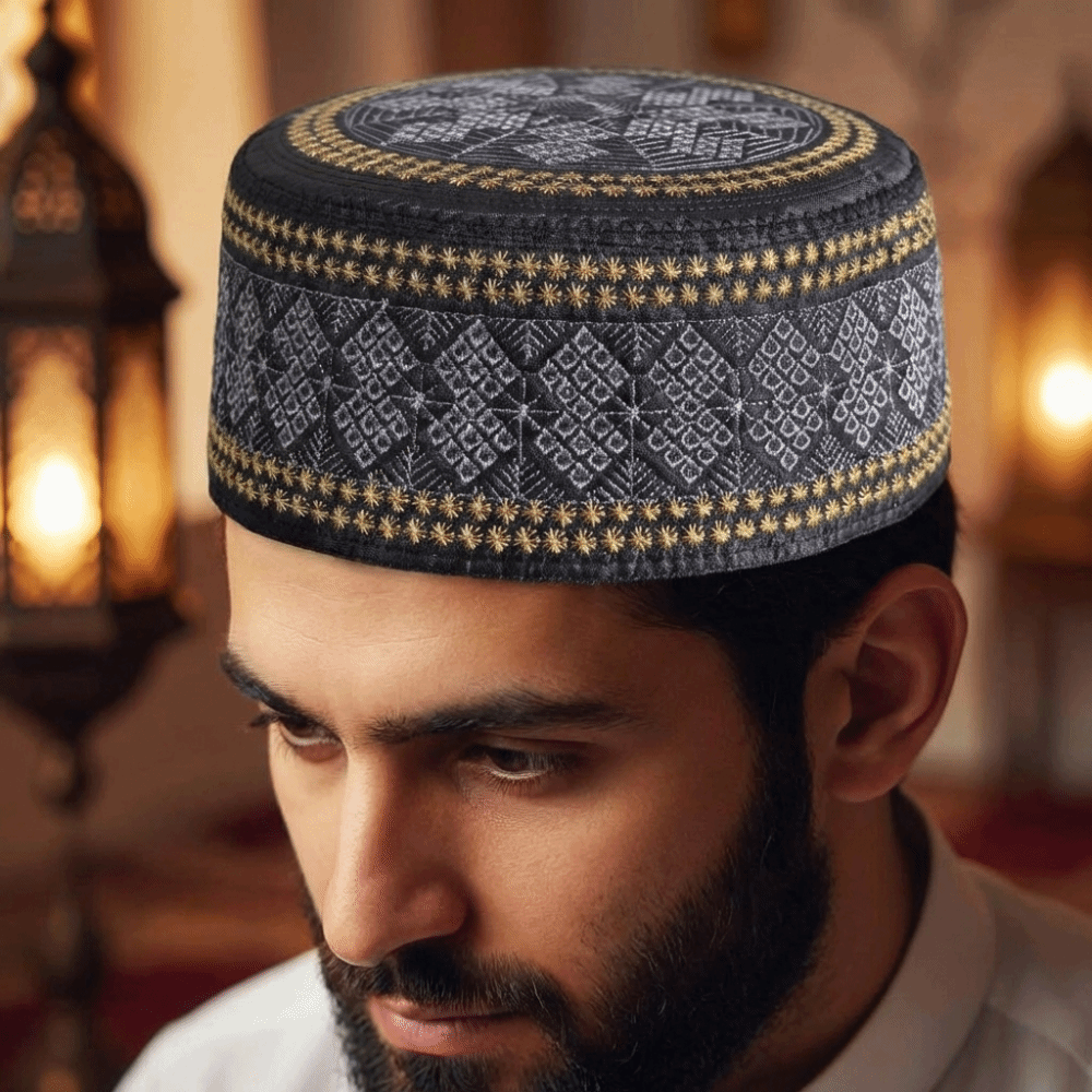 ファッションエスニックスタイルイスラムフラットキャップ通気性 - Ethnic Fashion For Men のレビューと価格