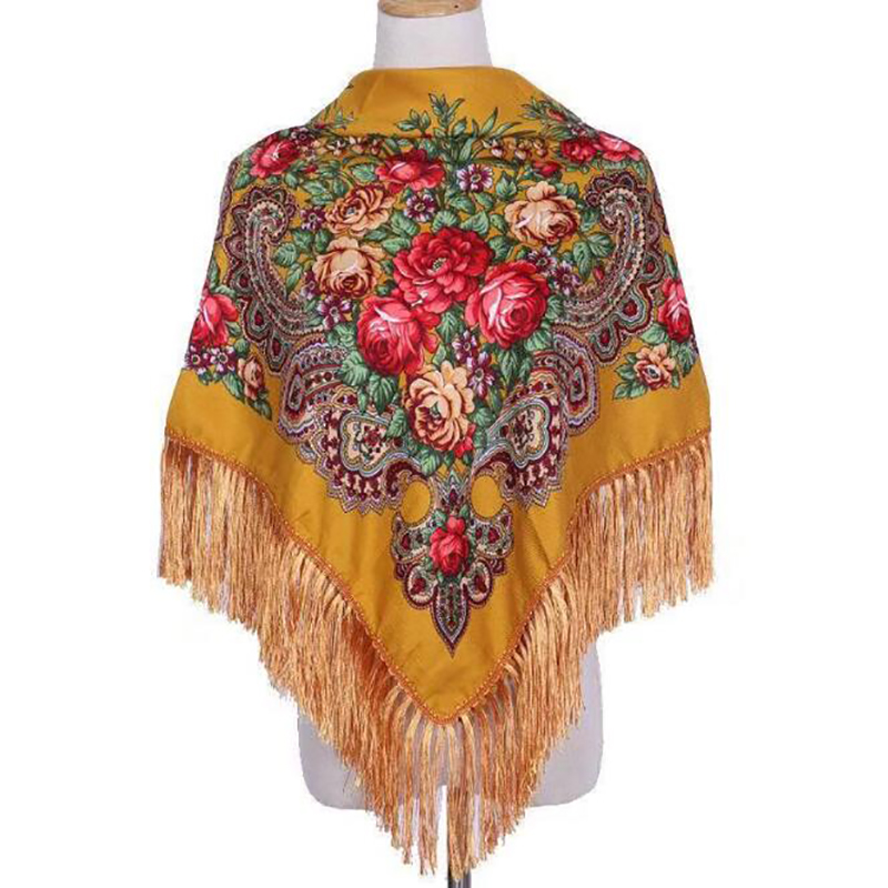 レトロプリントスカーフ冬自由奔放に生きるショール秋と冬暖かい - Winter Ethnic Fashion For Women のレビューと価格