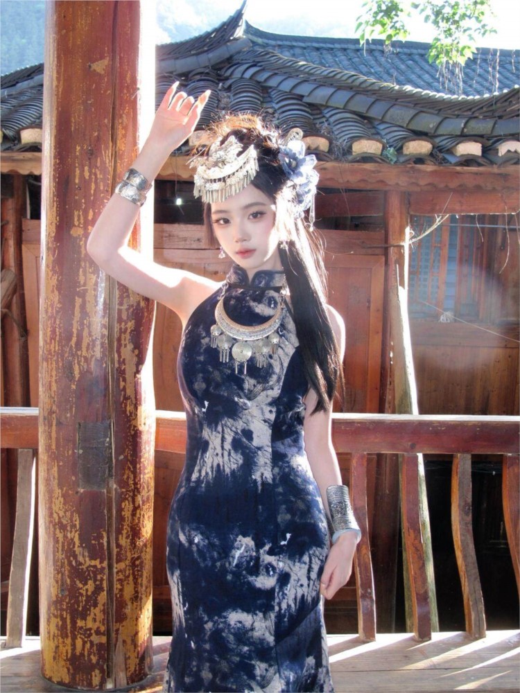 新しいバティックドレス、クールな女性服、エスニックスタイル、 - Ethnic Dress Fashion Show のレビューと価格