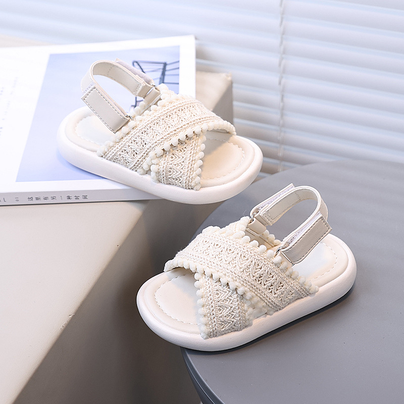 女の子の夏のビーチシューズエスニックスタイルキッズカジュアル - Kids Ethnic Fashion のレビューと価格