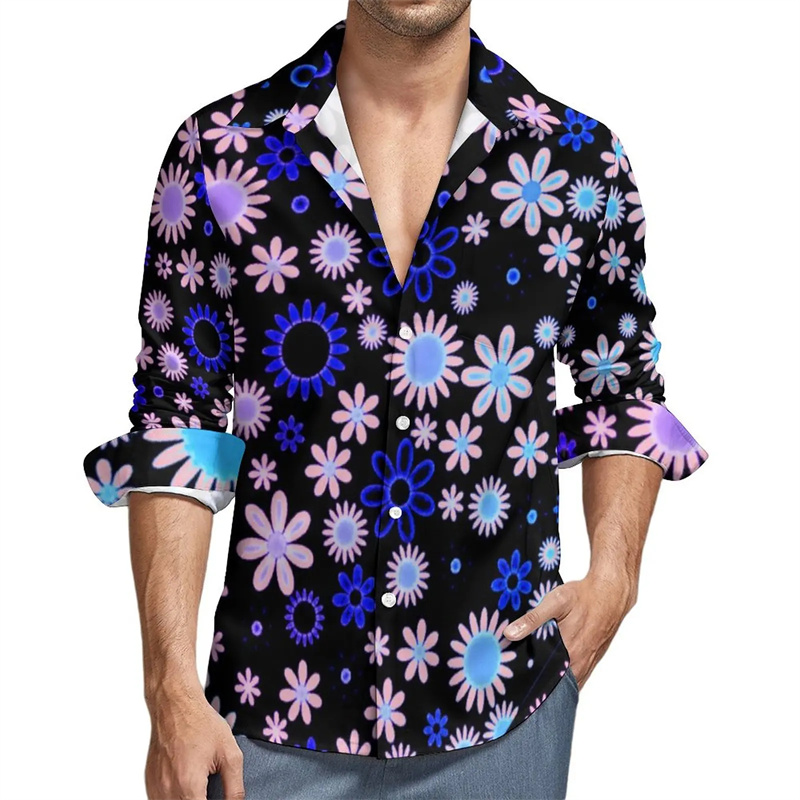 秋原宿 3D エスニック花柄プリント長袖シャツ男性子供ファッ - Kids Ethnic Fashion のレビューと価格