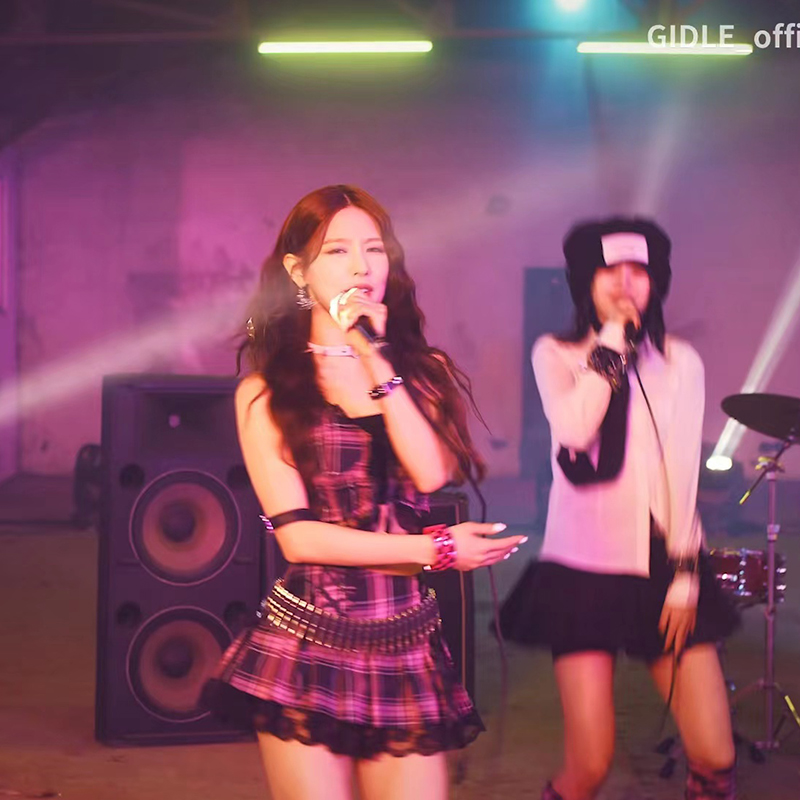 GIDLE 女性グループパフォーマンス衣装ネバーストップミー - Ethnic Dress Fashion Show のレビューと価格