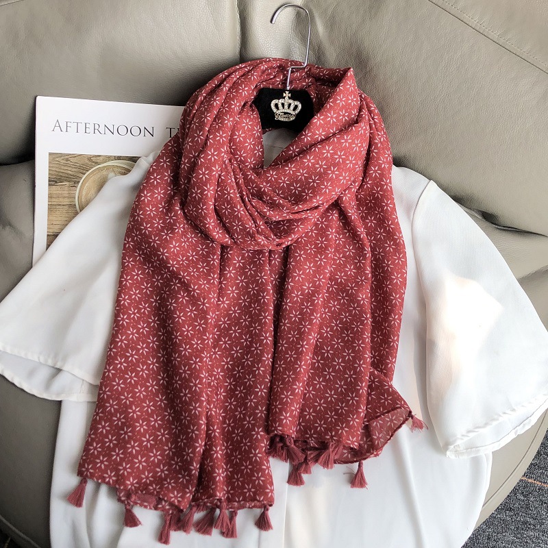 女性のためのエスニックスタイルのコットンとリネンのスカーフ, - Winter Ethnic Fashion For Women のレビューと価格