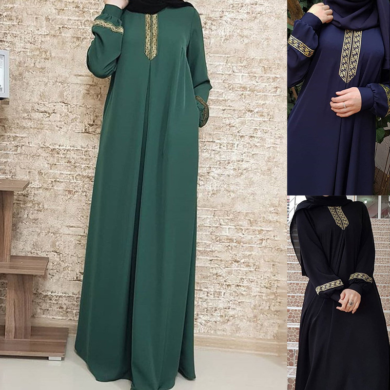 女性のためのイスラム教徒のエスニックスタイルのアバヤ,長袖の - Winter Ethnic Fashion For Women のレビューと価格