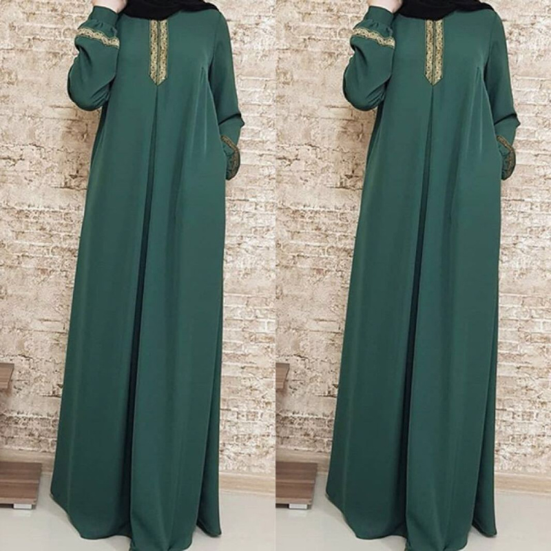 女性のためのイスラム教徒のエスニックスタイルのアバヤ,長袖の - Winter Ethnic Fashion For Women のレビューと価格