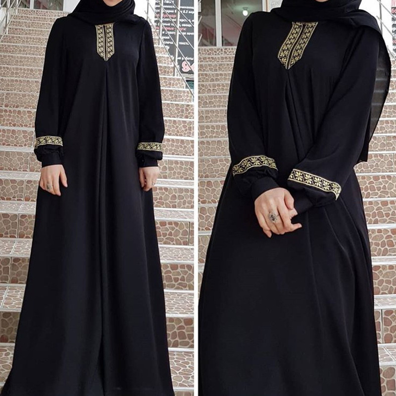女性のためのイスラム教徒のエスニックスタイルのアバヤ,長袖の - Winter Ethnic Fashion For Women のレビューと価格