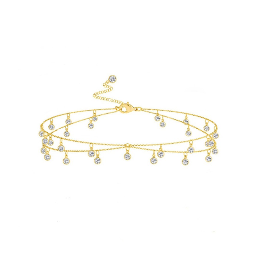 ファッションボヘミアン風ダブルレイヤーラインストーンタッセル - Ethnic Fashion Jewellery のレビューと価格