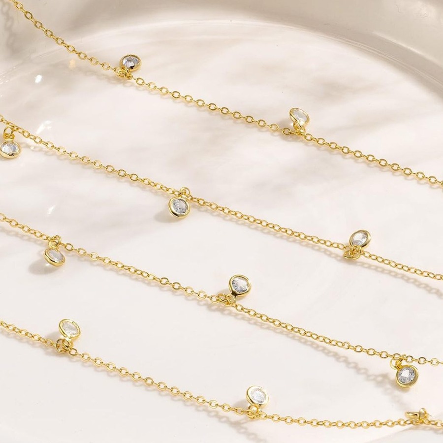ファッションボヘミアン風ダブルレイヤーラインストーンタッセル - Ethnic Fashion Jewellery のレビューと価格