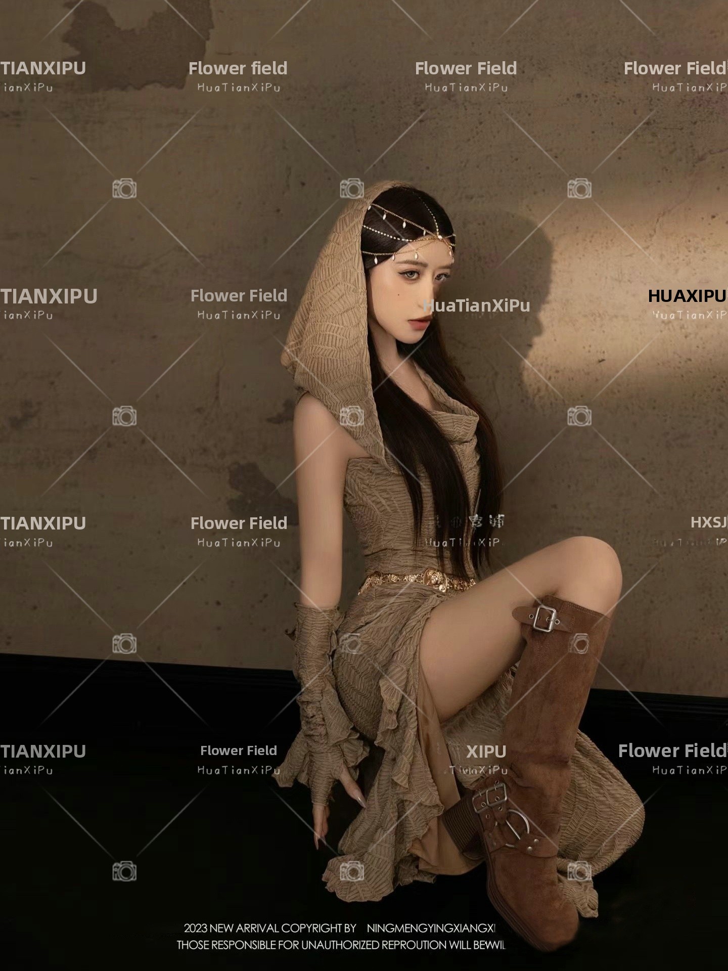 新しい砂漠のオアシスプリンセススタイルの写真撮影服旅行撮影エ - Ethnic Fashion Shoot のレビューと価格