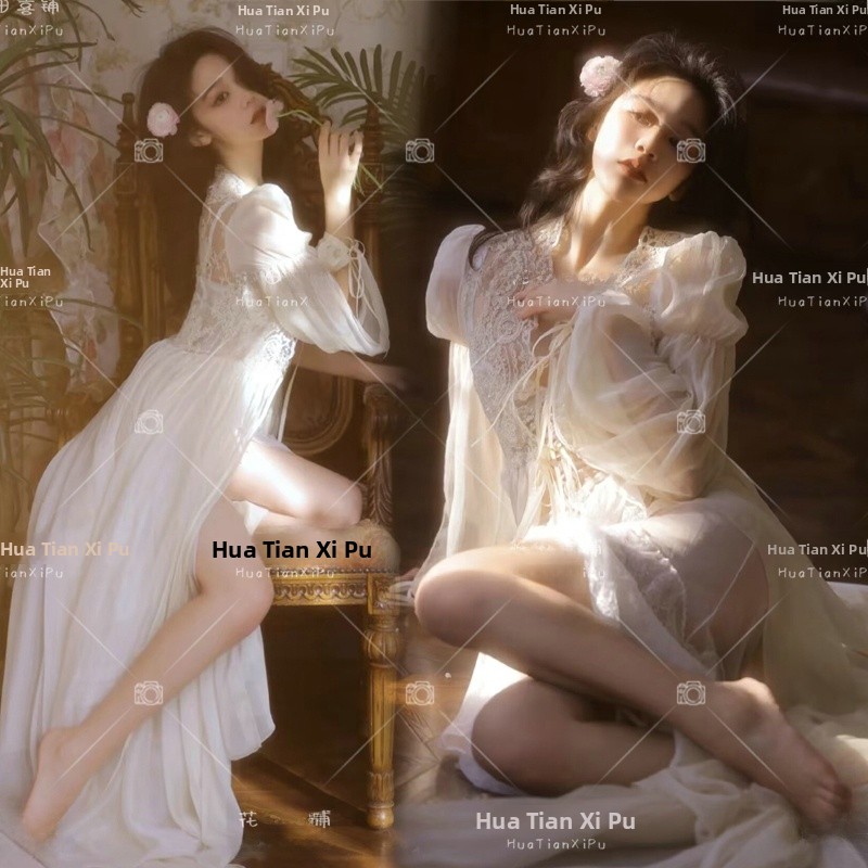 甘い雰囲気の春の韓国風写真撮影衣装若い女性向けアート写真撮影 - Ethnic Fashion Shoot のレビューと価格