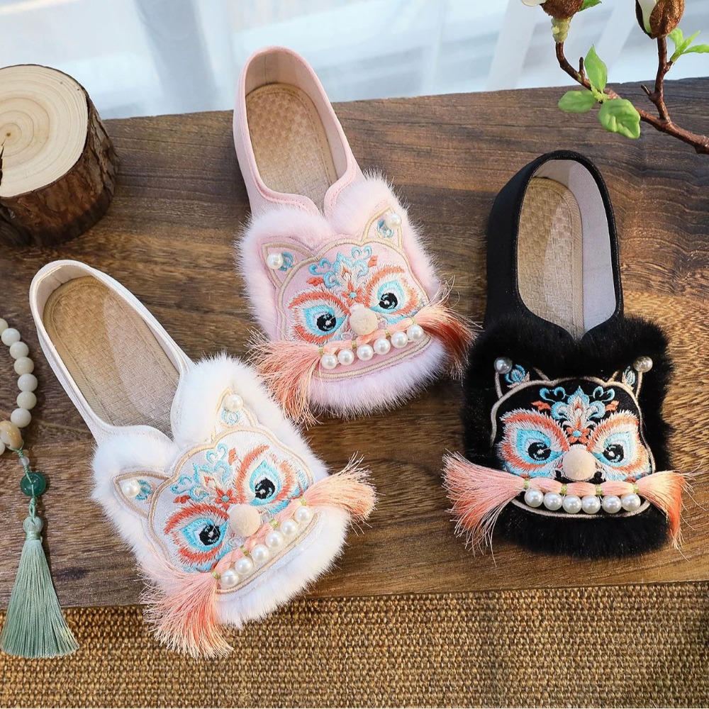 ファッションエスニックスタイル布靴女性 Zapatos 秋冬 - Winter Ethnic Fashion For Women のレビューと価格