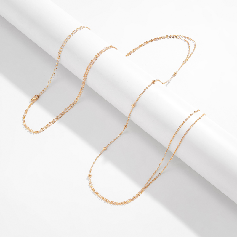 シンプルなクロスチェスト胸腹ボディチェーンネックレス女性用ウ - Ethnic Fashion Jewellery のレビューと価格