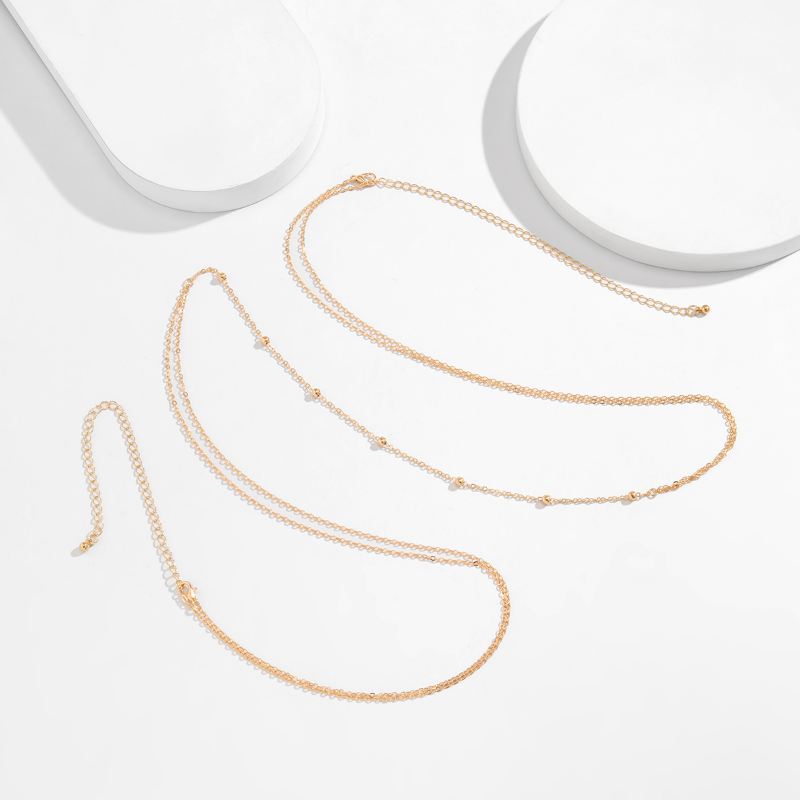 シンプルなクロスチェスト胸腹ボディチェーンネックレス女性用ウ - Ethnic Fashion Jewellery のレビューと価格