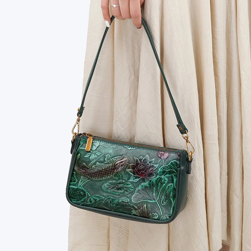 女性のためのレトロなハンドバッグ,ブランド名の小銭入れ,ポリ - Ethnic Luxe Fashion のレビューと価格