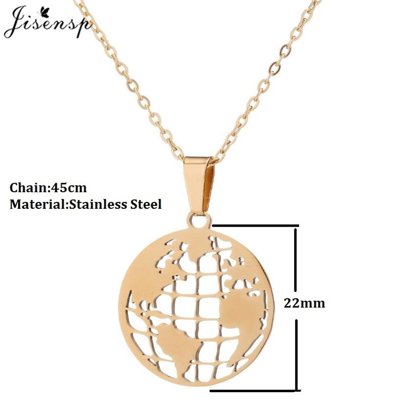 Jisensp ヴィンテージ折り紙ネックレス世界地図ペンダン - Ethnic Fashion World のレビューと価格