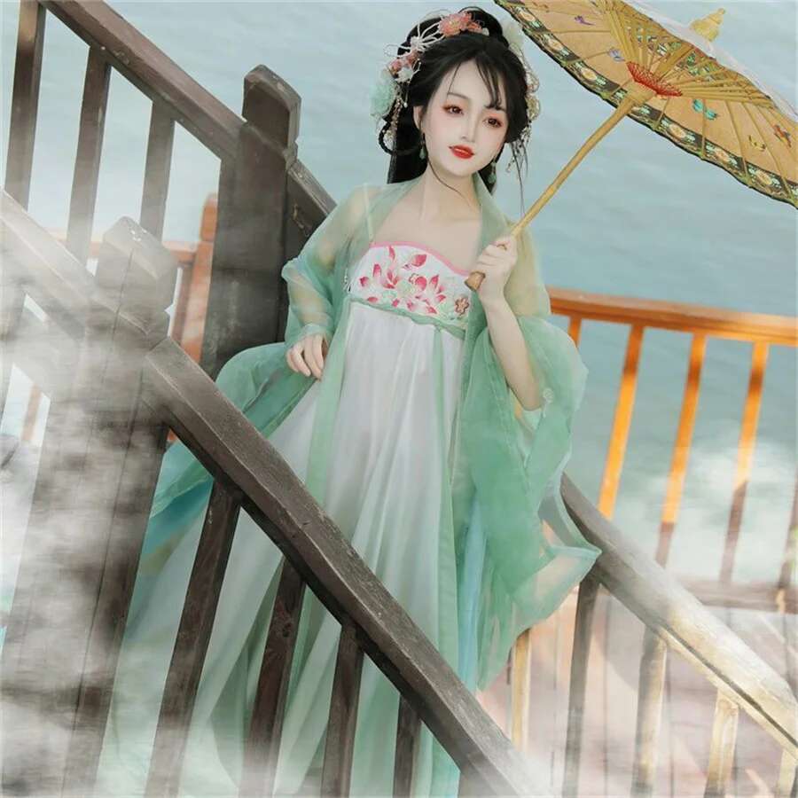 韓服中国の伝統的なドレスコスプレ衣装エスニックスタイルショー - Ethnic Dress Fashion Show のレビューと価格