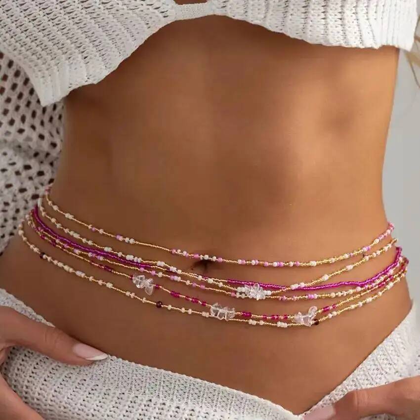 SHIXIN 6個セット ボヘミアン カラフル ライスビーズ - Ethnic Fashion Jewellery のレビューと価格